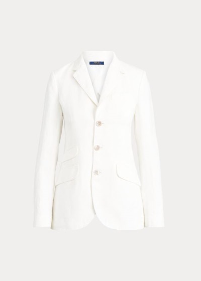 Polo Ralph Lauren Linen Blazer Dame Danmark (EZVRN3967)